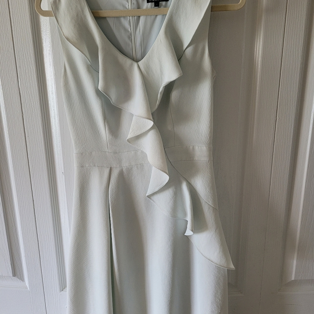 White fit and flare dress